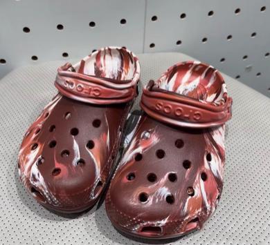 CROCS洞洞鞋 经典大理石花纹Clog 深土灰/彩色206867-2FM 商品图1