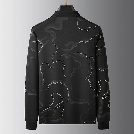 【新款DDA】大依优型大码长袖Polo衫翻领加肥加大肥佬休闲商务宽松透气上衣打底 商品图1