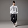 PINLI品立秋季新款男士宽松圆领落肩卡通烫钻套头卫衣上衣潮BG243109026 商品缩略图2