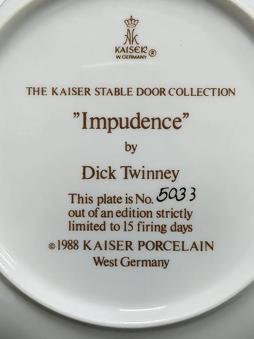 1988年德国Kaiser限量马盘，Dick Twinney创作 商品图3