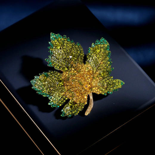 固定衣服别针丝巾扣金色枫叶胸针，优雅气质旗袍大衣领口配饰LY 商品图2