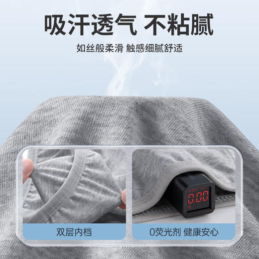 【国庆出游必备！5条独立包装！】感受旅途轻松，舒适透气，无需洗涤的一次性内裤。男士平角大码，四角短裤，酒店三角无菌免洗日抛裤，高品质棉材质，U型剪裁，旅行出差必备选择，日抛更健康！ 商品图1
