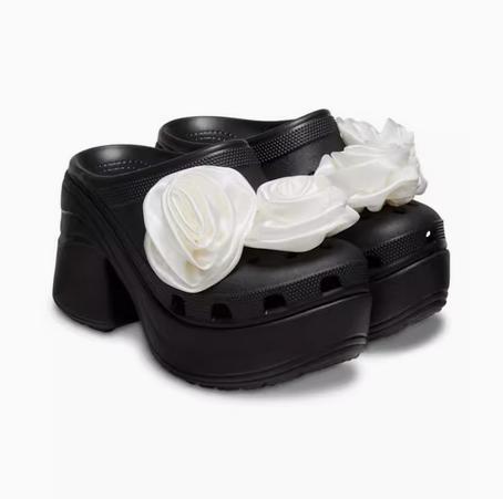 CROCS洞洞鞋 玫瑰人鱼鞋Clog 黑色210367-001 商品图1