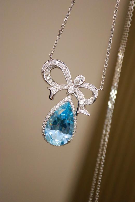 18K海蓝宝石项链 4.71ct 商品图2