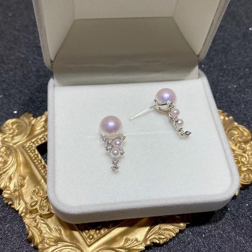 Akoya 海水珍珠耳钉 商品图0