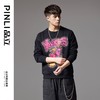 PINLI品立2024秋季新款重工烫钻休闲卫衣男士时尚宽松长袖上衣潮BG243109031 商品缩略图4