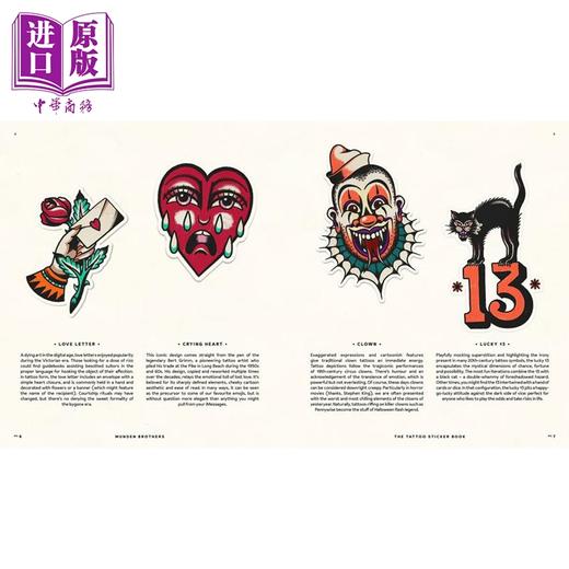 预售 【中商原版】The Tattoo Sticker Book 进口艺术 纹身贴纸书 商品图1