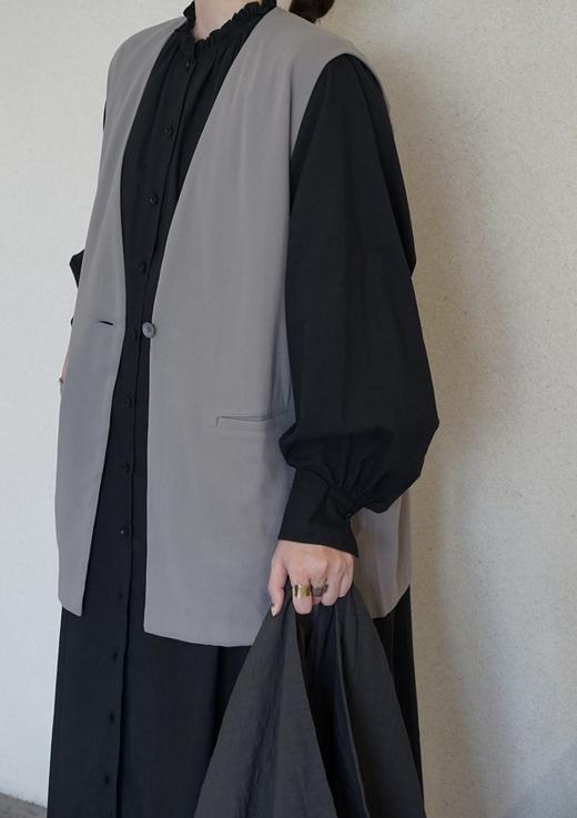 Evam eva灰色马甲 商品图0