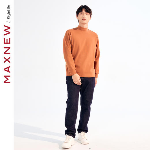 【T恤】素色半高领长袖T恤1N4112201 商品图3