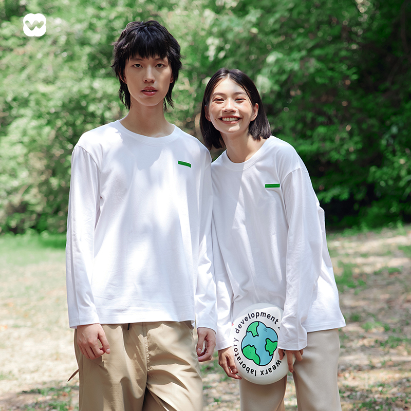 【菜菜专属】完型-云感长袖T恤男女款秋冬圆领透气休闲宽松运动服上衣 