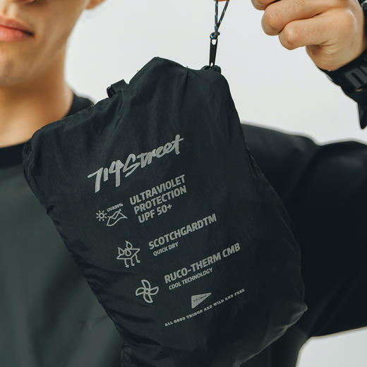 714street可收纳凉感防晒服轻薄透气情侣外套 商品图3