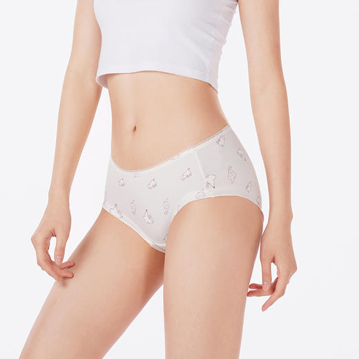 都市丽人内裤薄透丝滑三角裤锦泳磨毛女士内裤LKT3H4 商品图2