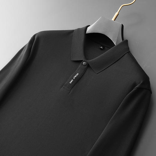 【棉质】【新款DDA】大依优型大码长袖Polo衫翻领加肥加大肥佬休闲商务宽松透气上衣打底 商品图3