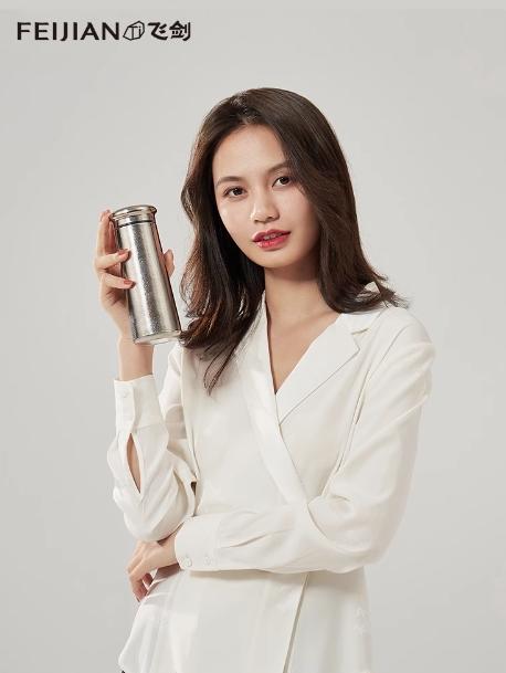 飞剑云动系列真空保温杯-皓月银SR-350ML 商品图2