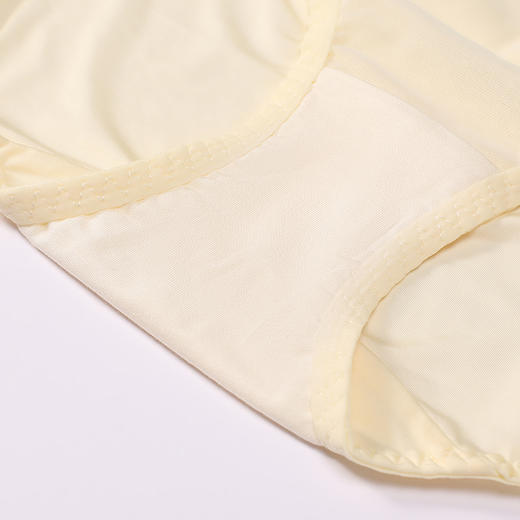 都市丽人内裤薄透丝滑平角裤蕾丝+泳布女士内裤YPT2C1 商品图10