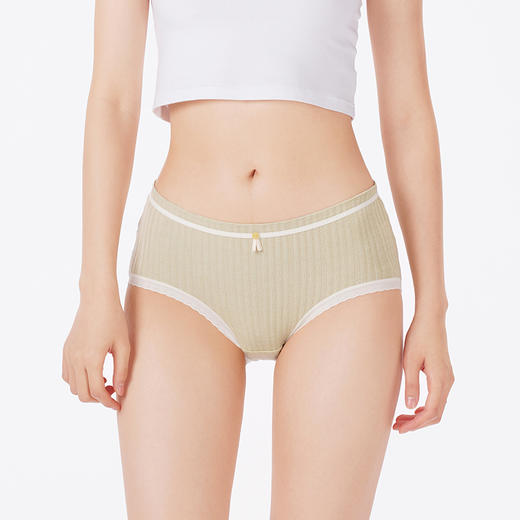 都市丽人内裤纤柔绵平角裤发热螺纹提花女士内裤LKT5L7 商品图1