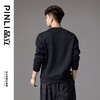 PINLI品立2024秋季新款潮牌烫钻圆领卫衣宽松百搭休闲套头男上衣BG243109037 商品缩略图2