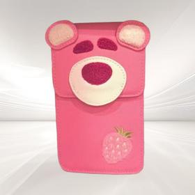 草莓熊手机包