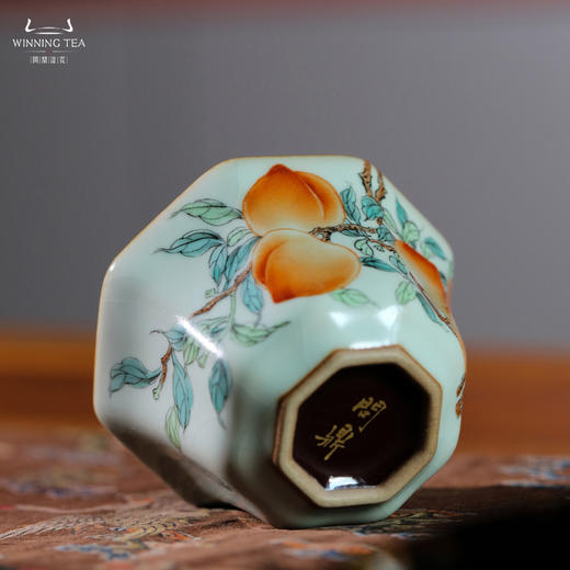 问鼎汝瓷鼎峰系列八方杯（五桃） 商品图4