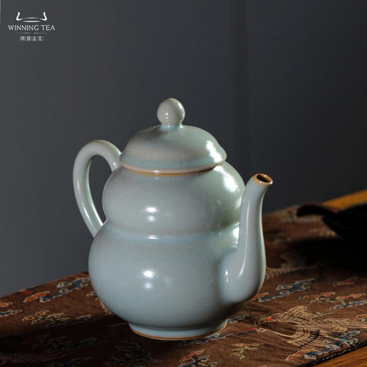 问鼎汝瓷鼎峰系列天青大福禄壶 商品图1