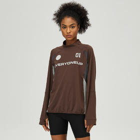 oneup拼接运动长袖T恤