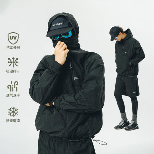 714street可收纳凉感防晒服轻薄透气情侣外套 商品图0