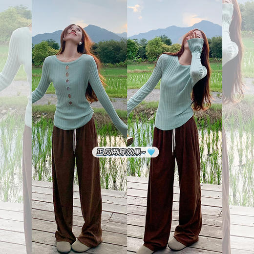 <曾小咸推荐>正反两穿针织衫 商品图3