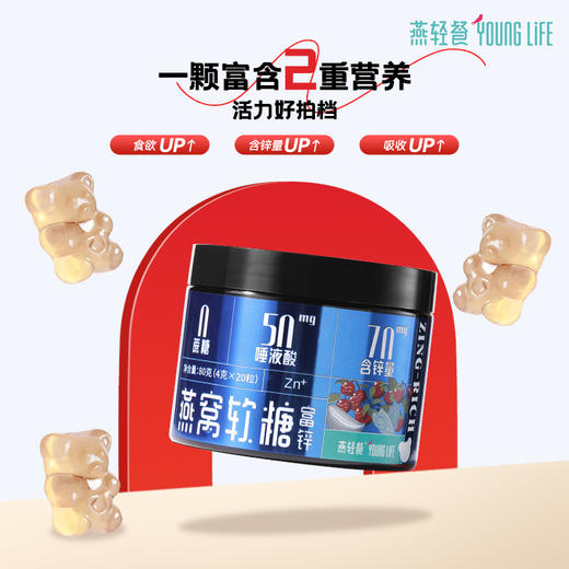 燕轻餐 富锌富铁燕窝软糖 开盖即食无添加燕窝软糖果美味好吃滋补 商品图2