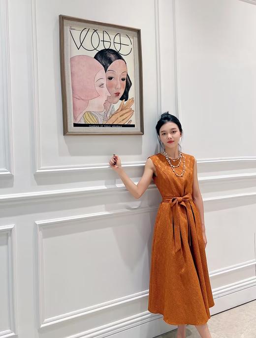 朱柿色连衣裙HJ3S87 商品图0