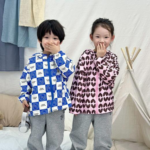 【49.9/件加绒外套】儿童秋冬爆款满印花加绒风衣外套！宽松版型！抗风耐寒！聚 商品图1