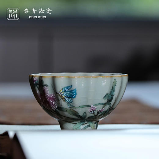 问鼎鼎青系列青莲杯（蝶花） 商品图3