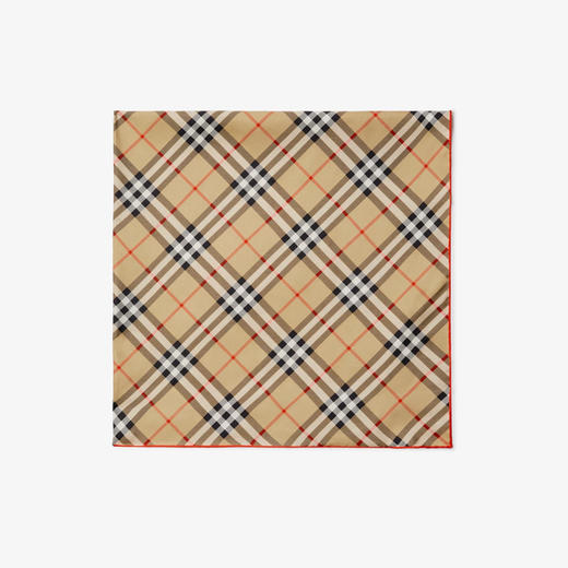 【二】BURBERRY 巴宝莉 女士格纹真丝围巾 格子 8088140 A2021 商品图1