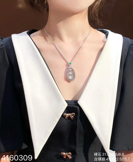 玻璃种福豆吊坠【4160309】具体价格微信咨询 商品图7