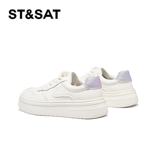 星期六简约百搭厚底增高小白鞋SSC3112N04 商品图5