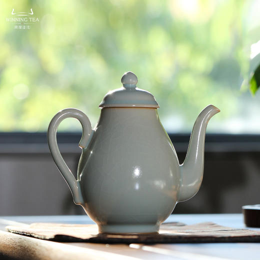 问鼎汝瓷鼎峰系列天青大同泽壶 商品图0