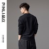 PINLI品立秋季新款男士宽松圆领落肩斑马字母烫钻套头卫衣潮BG243109033 商品缩略图3