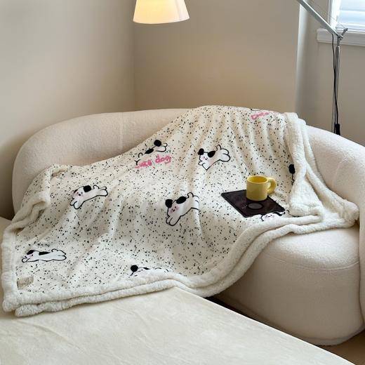 【秋冬牛奶绒毛毯】加厚羊羔绒沙发毯 办公室午睡毯空调毯 羊羔绒面料保暖 商品图5