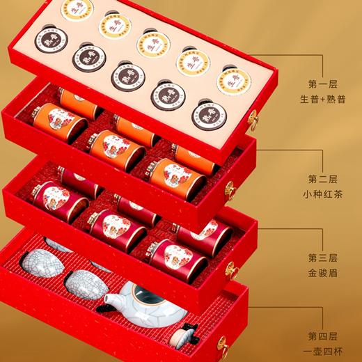 金骏眉红茶普洱茶组合配一壶四杯 商品图2