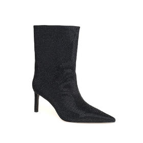 豪麟名鞋奥莱迪嘉女鞋短靴织物DJMPA42WN007黑色  原价3260元