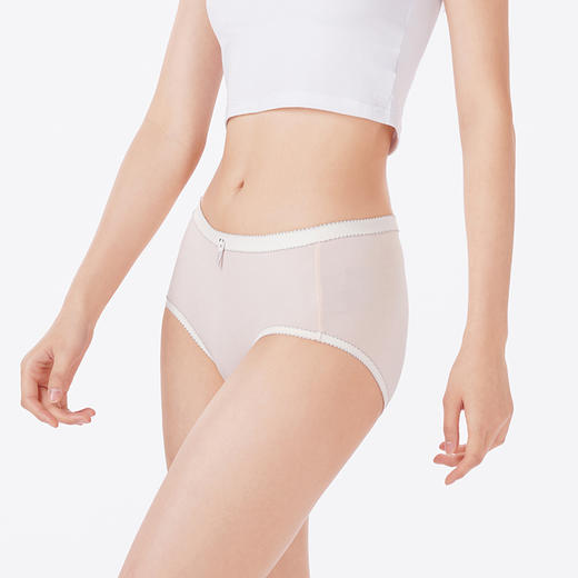 都市丽人内裤舒肤棉平角裤50支棉(超爽棉)女士内裤LKT5K1 商品图2