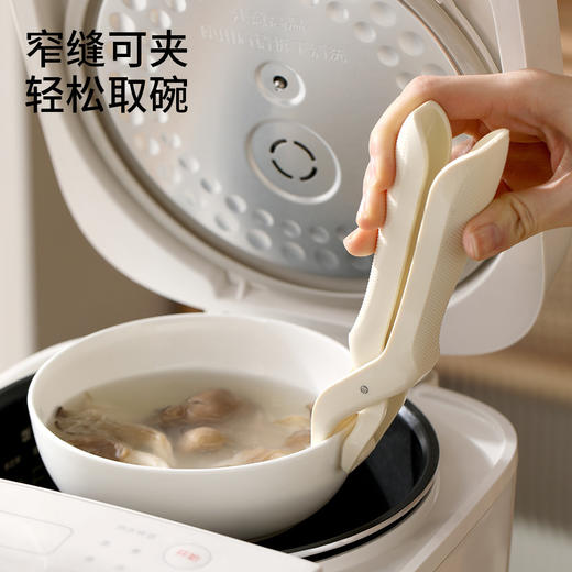 【8.9元抢！买一送一家用厨房防烫夹】家用厨房防烫防烫碗碟夹硅胶夹，硅胶防滑头夹碗更稳固，取盘子防滑盘子夹蒸锅蒸菜夹碗神器QQ 商品图1