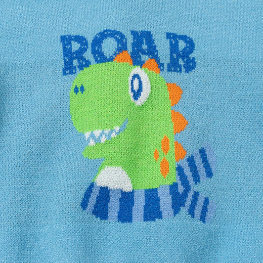 贝贝怡【舒适保暖】2024秋冬童趣卡通休闲宽松圆领宝宝男童针织毛衣ZB3DS068 商品图7