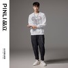 PINLI品立秋季新款男士宽松圆领落肩卡通烫钻套头卫衣上衣潮BG243109026 商品缩略图1