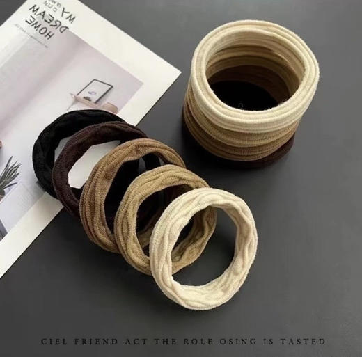 【家居百货】9.9元直接到手100根！升级版【美拉德高马尾头绳】质量嘎嘎好！ 商品图12