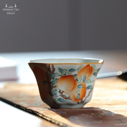 问鼎汝瓷鼎峰系列八方杯（五桃） 商品图0