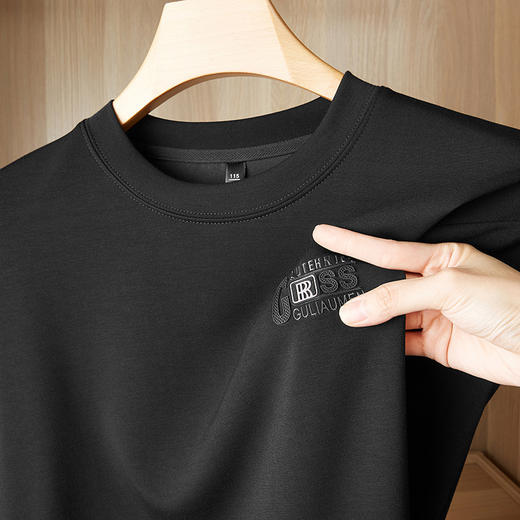 【新款DDP】大依优型大码卫衣长袖休闲加肥加大男士胖子大码内搭上衣打底显瘦 商品图2