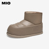 MIO米奥冬季加绒加厚雪地靴可爱圆头短靴时尚百搭靴子女M247643803 商品缩略图0