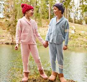 【半边绒】SCHIESSER德国舒雅秋冬新品半边绒男童家居暖融融套装3B/23373H