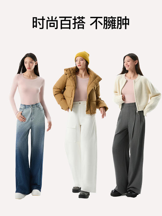 SINSIN舒暖套装 保暖内衣2024新款秋冬发热秋衣秋裤套装女肌底打底衫 商品图3