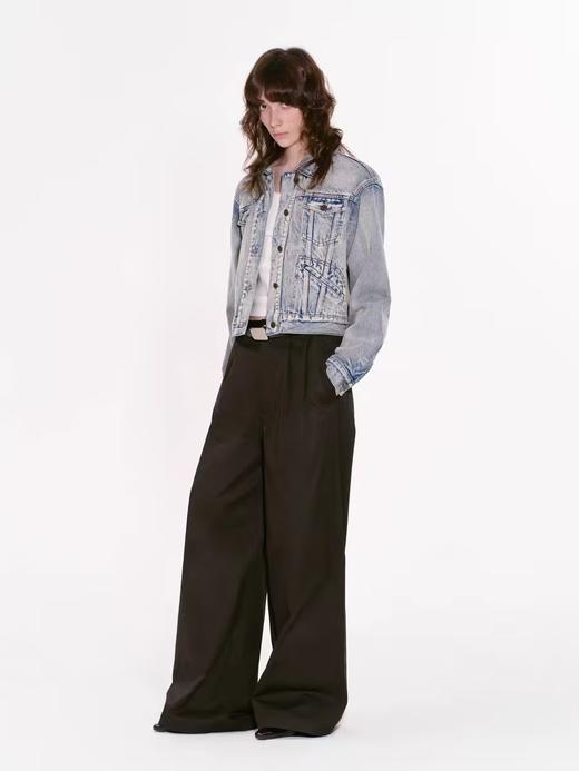 出逃赤岗西/24AWW89/美式复古做旧水洗牛仔外套 商品图1